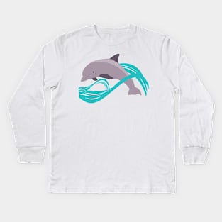 Dolphin Kids Long Sleeve T-Shirt